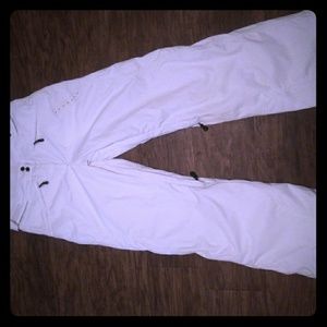 White Ski pants Sz Lg